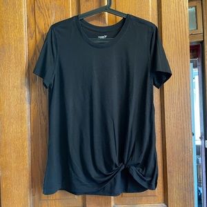 Old Navy Active black top with twist detail